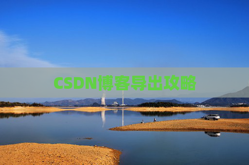 CSDN博客导出攻略